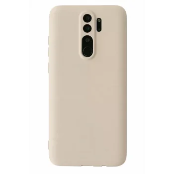 Mey İthalat®   Redmi Note 8 Pro Kılıf First Silikon - Krem