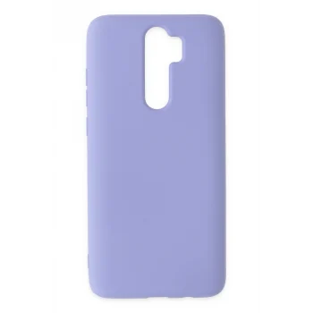 Mey İthalat®   Redmi Note 8 Pro Kılıf Nano içi Kadife Silikon - Lila
