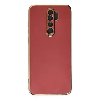 Mey İthalat®   Redmi Note 8 Pro Kılıf Volet Silikon - Kırmızı