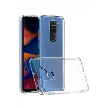 Mey İthalat®   Redmi Note 9 Kılıf Lüx Şeffaf Silikon - Şeffaf