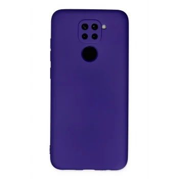 Mey İthalat®   Redmi Note 9 Kılıf Nano içi Kadife Silikon - Mor