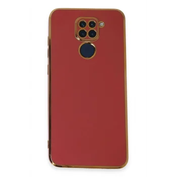 Mey İthalat®   Redmi Note 9 Kılıf Volet Silikon - Kırmızı
