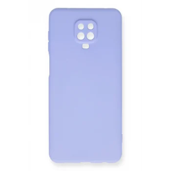 Mey İthalat®   Redmi Note 9 Pro Kılıf Nano içi Kadife Silikon - Lila