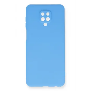 Mey İthalat®   Redmi Note 9 Pro Kılıf Nano içi Kadife Silikon - Mavi