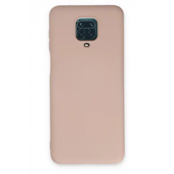 Mey İthalat®   Redmi Note 9 Pro Kılıf Nano içi Kadife Silikon - Pudra
