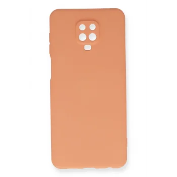 Mey İthalat®   Redmi Note 9 Pro Kılıf Nano içi Kadife Silikon - Turuncu
