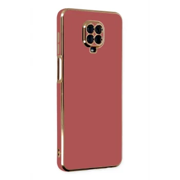 Mey İthalat®   Redmi Note 9 Pro Kılıf Volet Silikon - Kırmızı