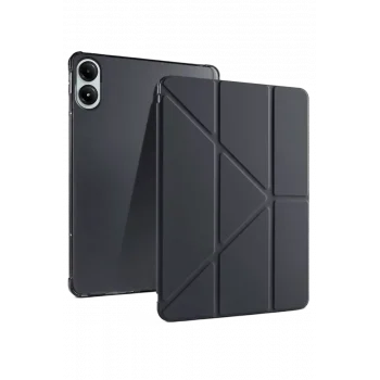Mey İthalat®   Redmi Pad Pro 12.1 Kılıf Kalemlikli Mars Tablet Kılıfı - Siyah