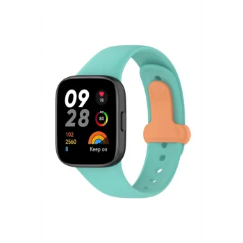 Mey İthalat®   Redmi Watch 3 Origin Silikon Kordon - Turkuaz
