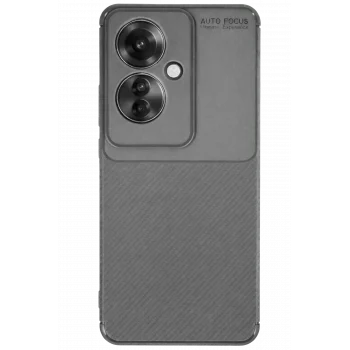 Mey İthalat®   Reno 11F Kılıf Auto Focus Karbon Kapak - Gri