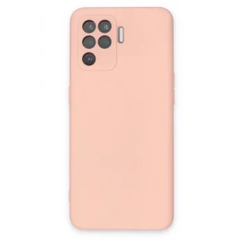 Mey İthalat®   Reno 5 Lite Kılıf Nano içi Kadife Silikon - Pudra