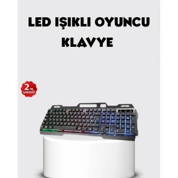 Mey İthalat® RGB Aydınlatmalı Klavye Mouse Seti – USB Bağlantılı, Türkçe Q, Ayarlanabilir DPI, Ergonomik Yapı