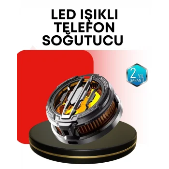 Mey İthalat® RGB Işıklı Sessiz Fanlı Telefon Soğutucu