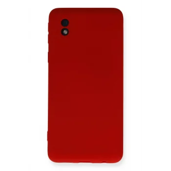 Mey İthalat®  Samsung Galaxy A01 Core Kılıf Nano içi Kadife Silikon - Kırmızı