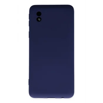 Mey İthalat®  Samsung Galaxy A01 Core Kılıf Nano içi Kadife Silikon - Lacivert