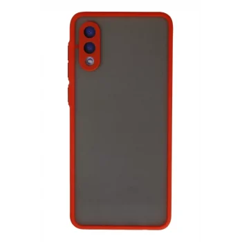 Mey İthalat®  Samsung Galaxy A02 Kılıf Montreal Silikon Kapak - Kırmızı