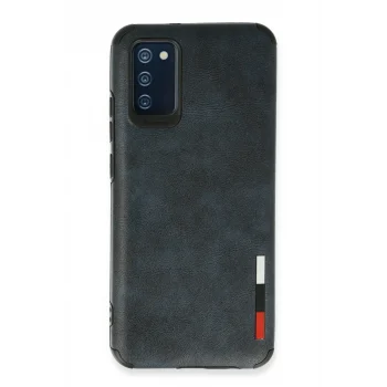 Mey İthalat®  Samsung Galaxy A03S Kılıf Loop Deri Silikon - Lacivert