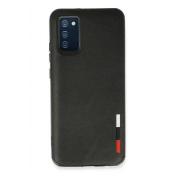 Mey İthalat®  Samsung Galaxy A03S Kılıf Loop Deri Silikon - Siyah