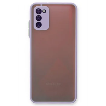 Mey İthalat®  Samsung Galaxy A03S Kılıf Montreal Silikon Kapak - Mor
