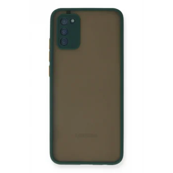 Mey İthalat®  Samsung Galaxy A03S Kılıf Montreal Silikon Kapak - Yeşil
