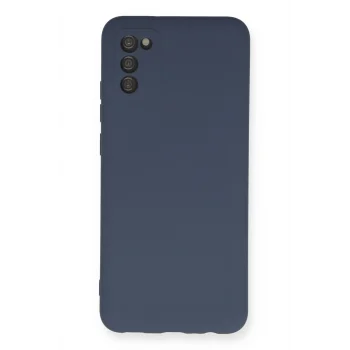 Mey İthalat®  Samsung Galaxy A03S Kılıf Nano içi Kadife Silikon - Gri