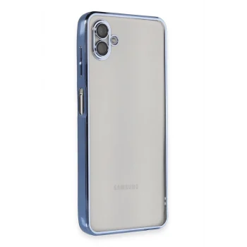 Mey İthalat®  Samsung Galaxy A04 Kılıf  Lensli Silikon - Açık Mavi