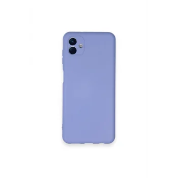Mey İthalat®  Samsung Galaxy A04 Kılıf Nano içi Kadife Silikon - Lila
