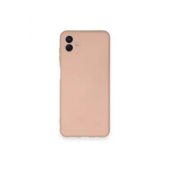 Mey İthalat®  Samsung Galaxy A04 Kılıf Nano içi Kadife Silikon - Pudra