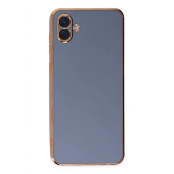 Mey İthalat®  Samsung Galaxy A04 Kılıf Volet Silikon - Mavi