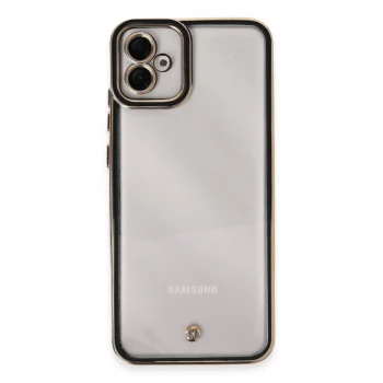 Mey İthalat®  Samsung Galaxy A04E Kılıf Liva Lens Silikon - Siyah