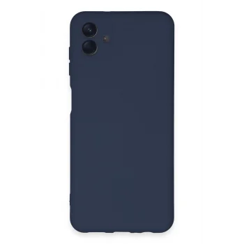 Mey İthalat®  Samsung Galaxy A04E Kılıf Nano içi Kadife Silikon - Lacivert