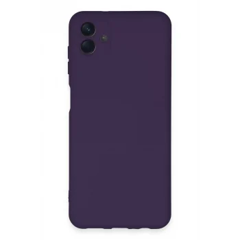 Mey İthalat®  Samsung Galaxy A04E Kılıf Nano içi Kadife Silikon - Mor