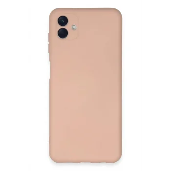 Mey İthalat®  Samsung Galaxy A04E Kılıf Nano içi Kadife Silikon - Pudra