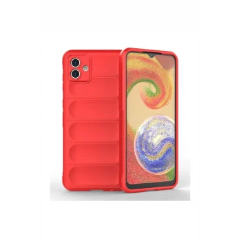 Mey İthalat®  Samsung Galaxy A04E Kılıf Optimum Silikon - Kırmızı