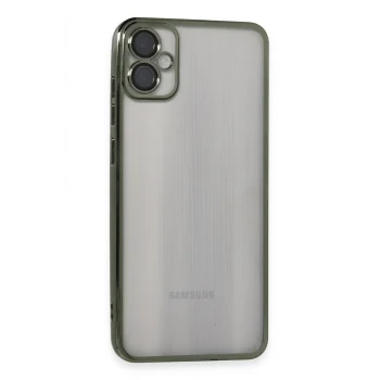 Mey İthalat®  Samsung Galaxy A05 Kılıf  Lensli Silikon - Yeşil