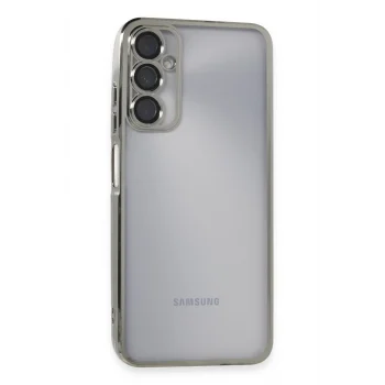 Mey İthalat®  Samsung Galaxy A05S Kılıf  Lensli Silikon - Gümüş