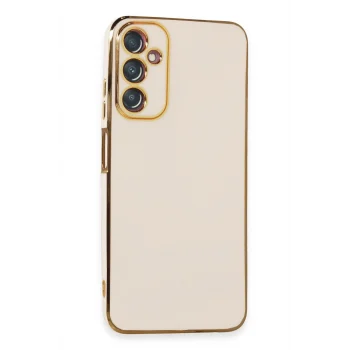 Mey İthalat®  Samsung Galaxy A05S Kılıf Volet Silikon - Beyaz