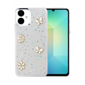 Mey İthalat®  Samsung Galaxy A06 Fiyonk Desenli Kapak - Desen 10