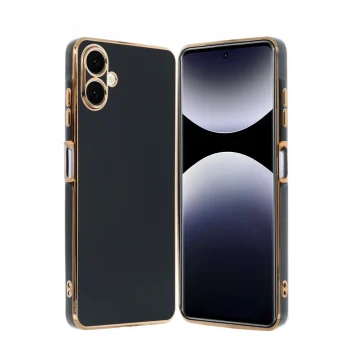 Mey İthalat®  Samsung Galaxy A06 Kılıf Volet Silikon - Siyah