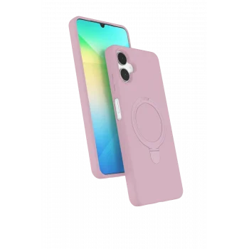 Mey İthalat®  Samsung Galaxy A06 Regal Magsafe Standlı Kapak - Açık Pembe