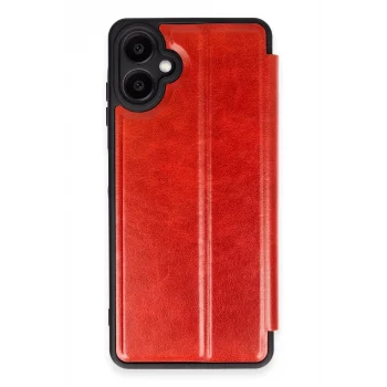 Mey İthalat®  Samsung Galaxy A07 4G Flip Cover - Kırmızı