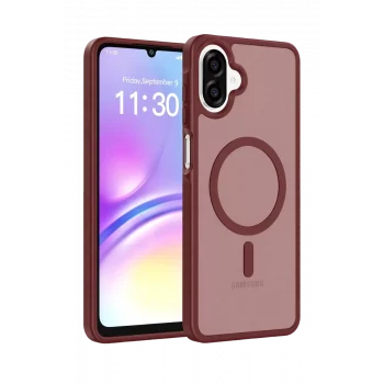 Mey İthalat®  Samsung Galaxy A07 4G Jota Magsafe Kapak - Bordo