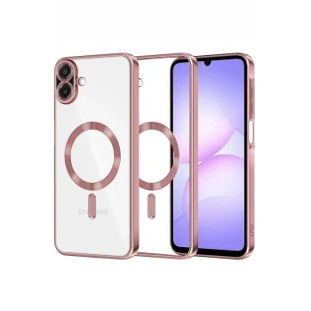 Mey İthalat®  Samsung Galaxy A07 4G Kross Magneticsafe Kapak - Rose
