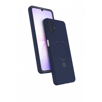 Mey İthalat®  Samsung Galaxy A07 4G Regal Magsafe Standlı Kapak - Lacivert