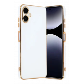 Mey İthalat®  Samsung Galaxy A07 4G Volet Silikon - Beyaz