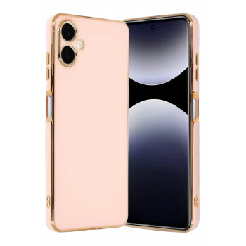 Mey İthalat®  Samsung Galaxy A07 4G Volet Silikon - Pembe