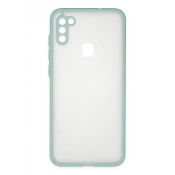 Mey İthalat®  Samsung Galaxy A11 Kılıf Montreal Silikon Kapak - Turkuaz