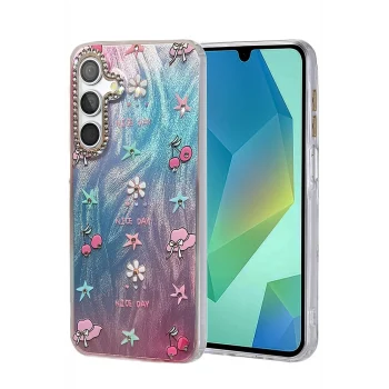 Mey İthalat®  Samsung Galaxy A14 4G Kılıf Blade Aynalı Desenli Kapak - Desen 4