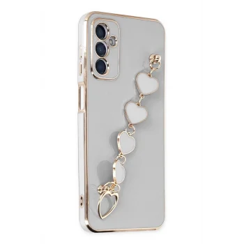 Mey İthalat®  Samsung Galaxy A14 4G Kılıf Esila Silikon - Beyaz