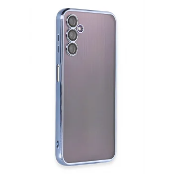 Mey İthalat®  Samsung Galaxy A14 4G Kılıf  Lensli Silikon - Açık Mavi